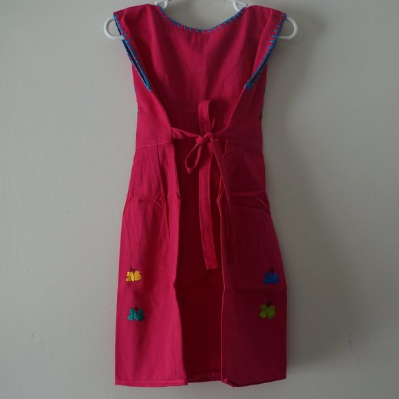 Mexican Girls Dress With Hand Embroidered. - Picture 6 of 8